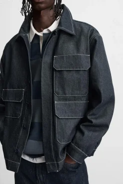 Hot CAMISA DENIM OVERSIZE BOLSILLOS Hombre Camisas|Sobrecamisas