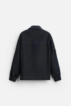 Hot CAMISA DENIM OVERSIZE BOLSILLOS Hombre Camisas|Sobrecamisas