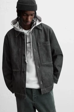 Online CAMISA DENIM PESPUNTES Hombre Camisas