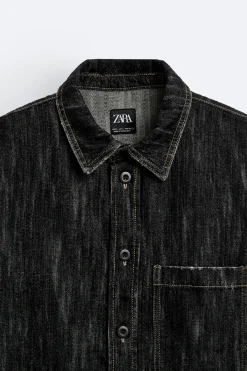 Outlet CAMISA DENIM TEXTURA Hombre Camisas