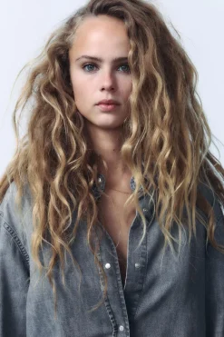 Clearance CAMISA DENIM TRF Mujer Camisas / Blusas