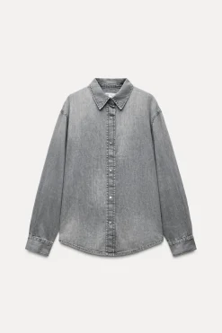 Clearance CAMISA DENIM TRF Mujer Camisas / Blusas