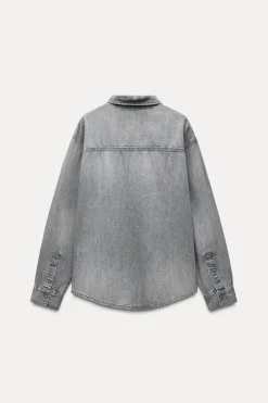 Clearance CAMISA DENIM TRF Mujer Camisas / Blusas