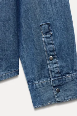 New CAMISA DENIM TRF Mujer Camisas / Blusas