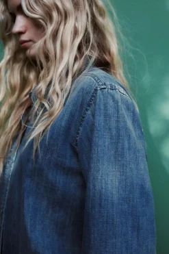 Discount CAMISA DENIM TRF Mujer Camisas / Blusas