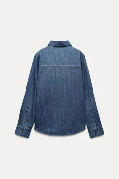 Discount CAMISA DENIM TRF Mujer Camisas / Blusas