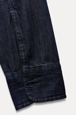 Best CAMISA DENIM TRF ABERTURA Mujer Camisas / Blusas