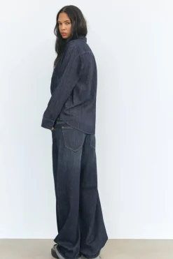 Best CAMISA DENIM TRF ABERTURA Mujer Camisas / Blusas