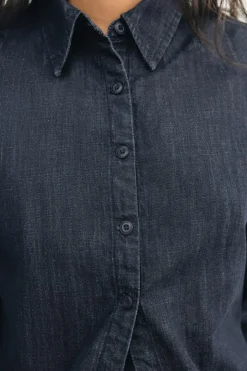 Best CAMISA DENIM TRF ABERTURA Mujer Camisas / Blusas