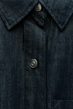 Outlet CAMISA DENIM TRF BOLSILLO Mujer Camisas / Blusas