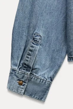 Hot CAMISA DENIM TRF LAZO Mujer Camisas / Blusas