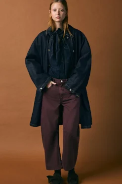 Clearance CAMISA DENIM TRF LAZO Mujer Camisas / Blusas