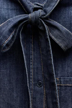 Clearance CAMISA DENIM TRF LAZO Mujer Camisas / Blusas