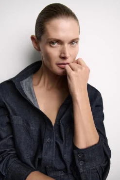 Online CAMISA DENIM ZW COLLECTION Mujer Camisas / Blusas