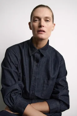 Online CAMISA DENIM ZW COLLECTION Mujer Camisas / Blusas