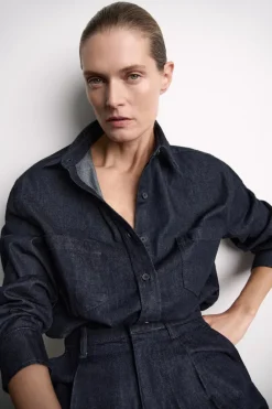 Online CAMISA DENIM ZW COLLECTION Mujer Camisas / Blusas