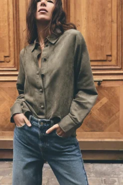 Outlet CAMISA EFECTO ANTE Mujer Camisas / Blusas