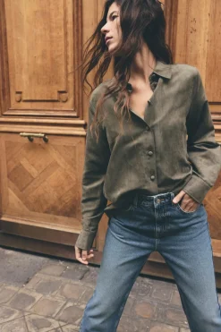 Outlet CAMISA EFECTO ANTE Mujer Camisas / Blusas