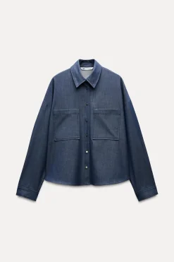 Fashion CAMISA EFECTO DENIM Mujer Camisas / Blusas