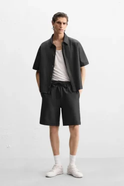 Clearance CAMISA EFECTO ENCERADO Hombre Camisas