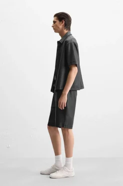 Clearance CAMISA EFECTO ENCERADO Hombre Camisas