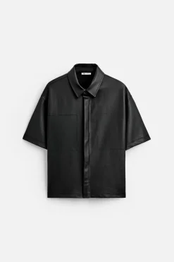 Clearance CAMISA EFECTO ENCERADO Hombre Camisas