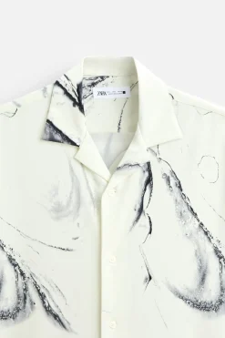 Fashion CAMISA ELÁSTICA ESTAMPADO ABSTRACTO Hombre Camisas