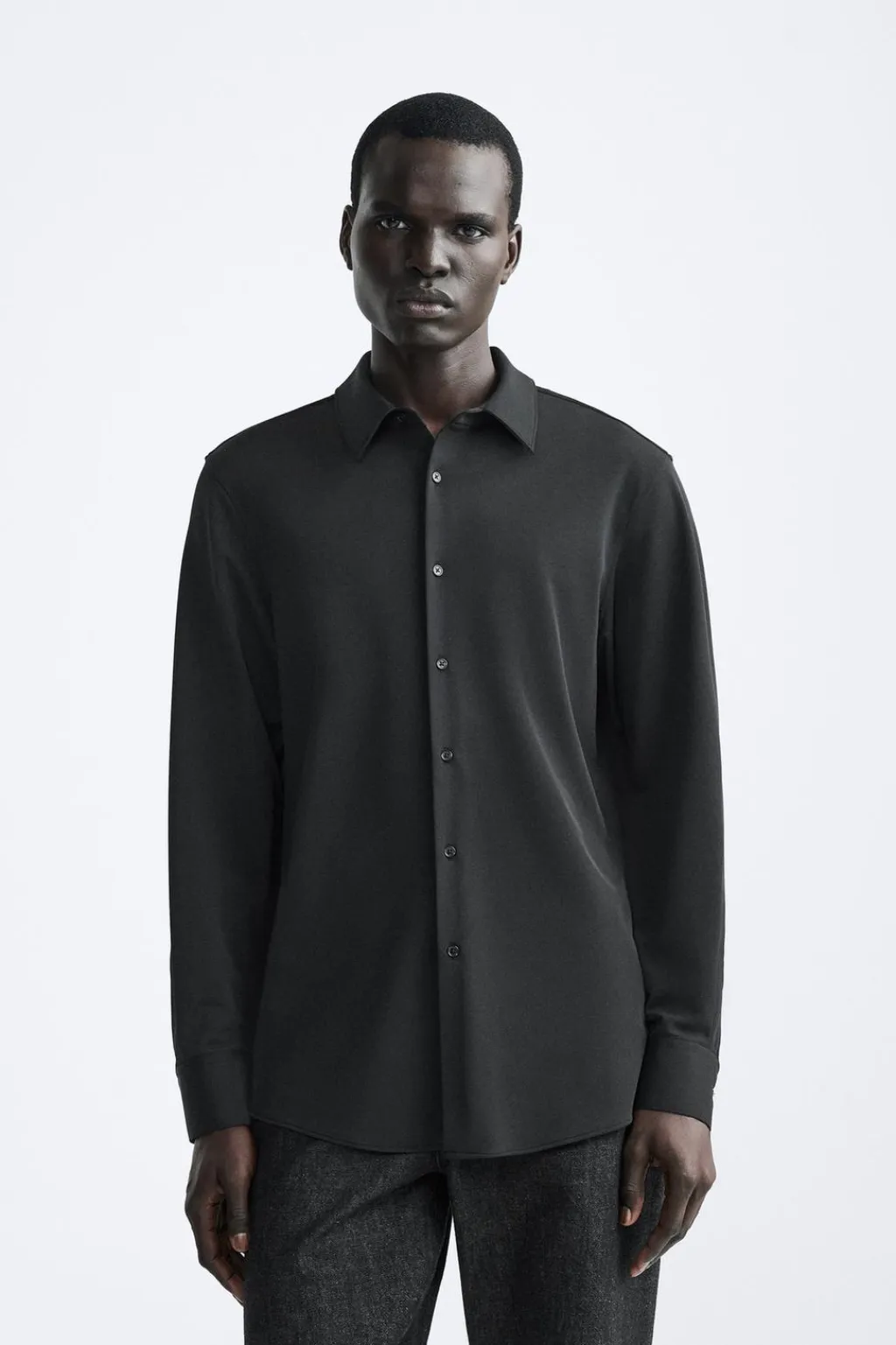 Hot CAMISA ELÁSTICA ESTRUCTURA Hombre Camisas