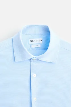 Sale CAMISA ELÁSTICA ESTRUCTURA Hombre Camisas