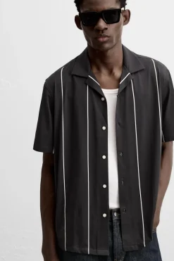 Best CAMISA ELÁSTICA RAYAS Hombre Camisas