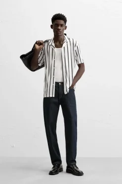 Sale CAMISA ELÁSTICA RAYAS Hombre Camisas