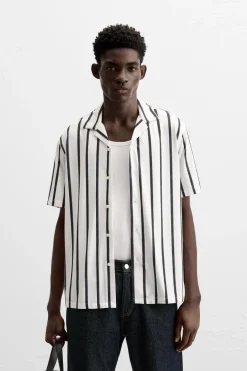 Sale CAMISA ELÁSTICA RAYAS Hombre Camisas