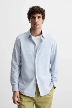Fashion CAMISA ELÁSTICA RAYAS Hombre Camisas
