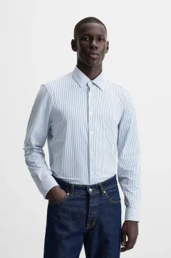 Best CAMISA ELÁSTICA RAYAS Hombre Camisas