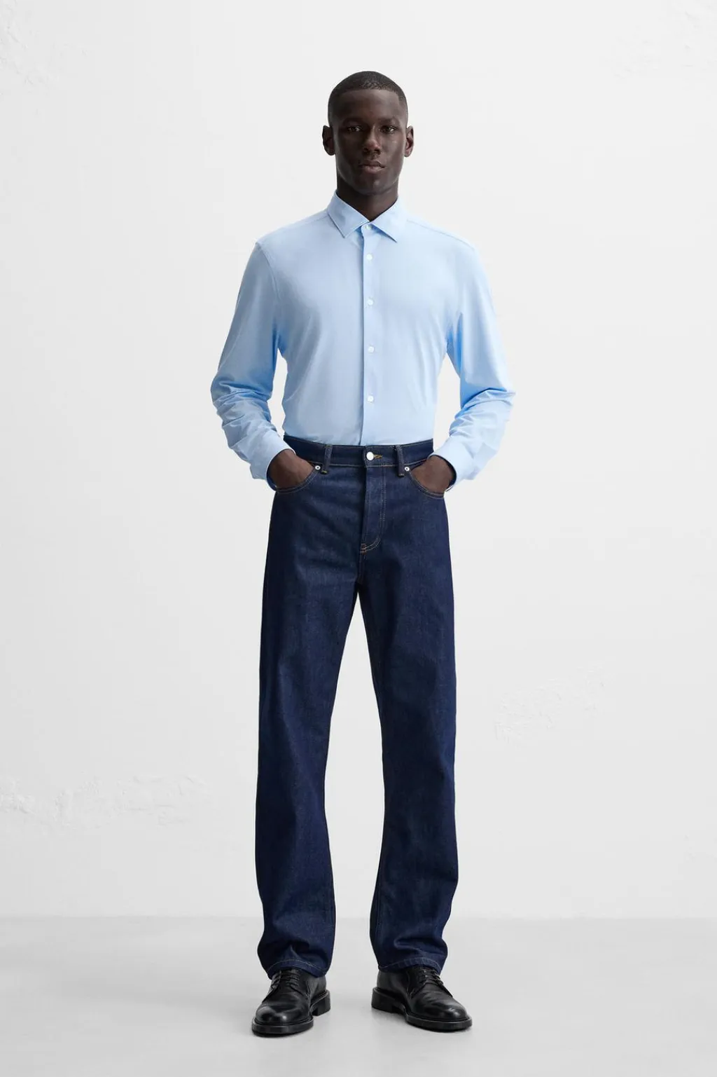 Hot CAMISA ELÁSTICA RAYAS Hombre Camisas