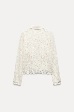 New CAMISA ENCAJE Mujer Camisas / Blusas