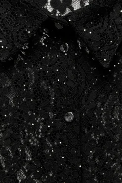 Discount CAMISA ENCAJE LENTEJUELAS Mujer Camisas / Blusas