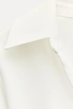 Online CAMISA ENTALLADA CORCHETES OCULTOS Mujer Camisas / Blusas