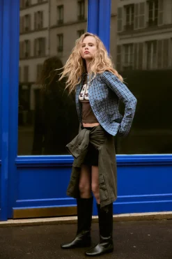 Discount CAMISA ENTALLADA CUADROS Mujer Camisas / Blusas