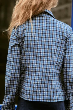 Discount CAMISA ENTALLADA CUADROS Mujer Camisas / Blusas