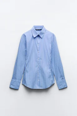 Fashion CAMISA ENTALLADA POPELÍN Mujer Camisas / Blusas