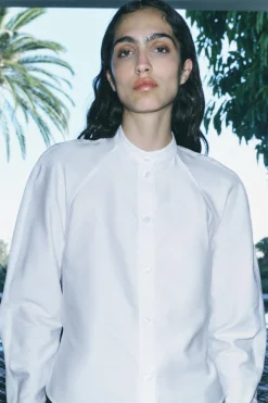 New CAMISA ENTALLADA POPELÍN ZW COLLECTION Mujer Camisas / Blusas