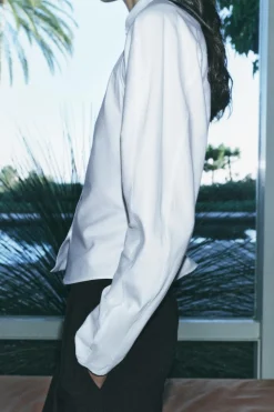 New CAMISA ENTALLADA POPELÍN ZW COLLECTION Mujer Camisas / Blusas