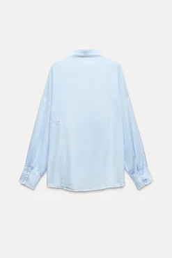 Sale CAMISA ENTREDÓS CON LINO Mujer Camisas / Blusas