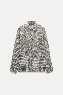 Best CAMISA ESTAMADA CHORRERAS Mujer Camisas / Blusas