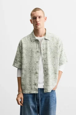 Fashion CAMISA ESTAMPADA Hombre Camisas