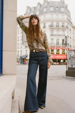 Hot CAMISA ESTAMPADA HILO METALIZADO Mujer Camisas / Blusas