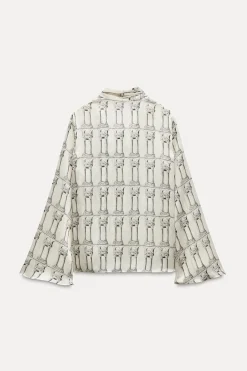 Discount CAMISA ESTAMPADA LAZADA ZW COLLECTION Mujer Camisas / Blusas