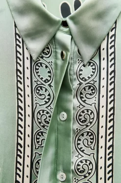 Discount CAMISA ESTAMPADA SATINADA Mujer Camisas / Blusas