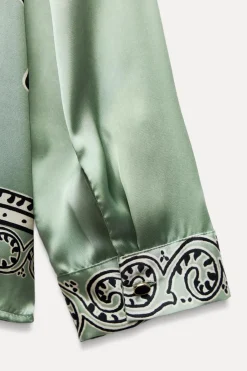 Discount CAMISA ESTAMPADA SATINADA Mujer Camisas / Blusas